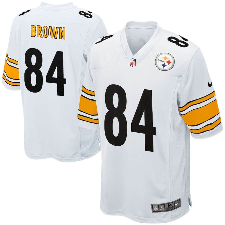 Men Pittsburgh Steelers #84 Rico Bussey Nike White Game NFL Jersey